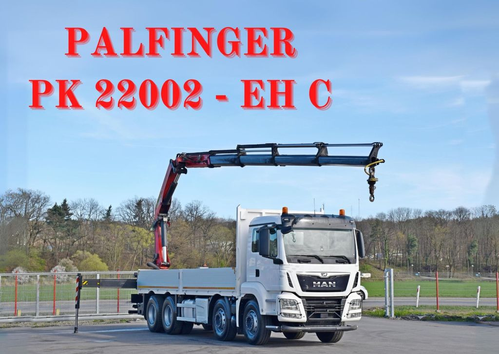 MAN TGS 35.500 * PK 22002 - EH C + FUNK * 8x4 * TOP - شاحنة كرين, شاحنات مسطحة: صورة 1 MAN TGS 35.500 * PK 22002 - EH C + FUNK * 8x4 * TOP - شاحنة كرين, شاحنات مسطحة: صورة 1