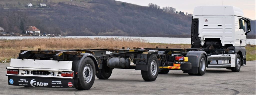 MAN TGX 18.440 Fahrgestell 7,00m + Anhänger 6,90m - شاحنة هيكل كابينة, شاحنة كرين: صورة 3 MAN TGX 18.440 Fahrgestell 7,00m + Anhänger 6,90m - شاحنة هيكل كابينة, شاحنة كرين: صورة 3