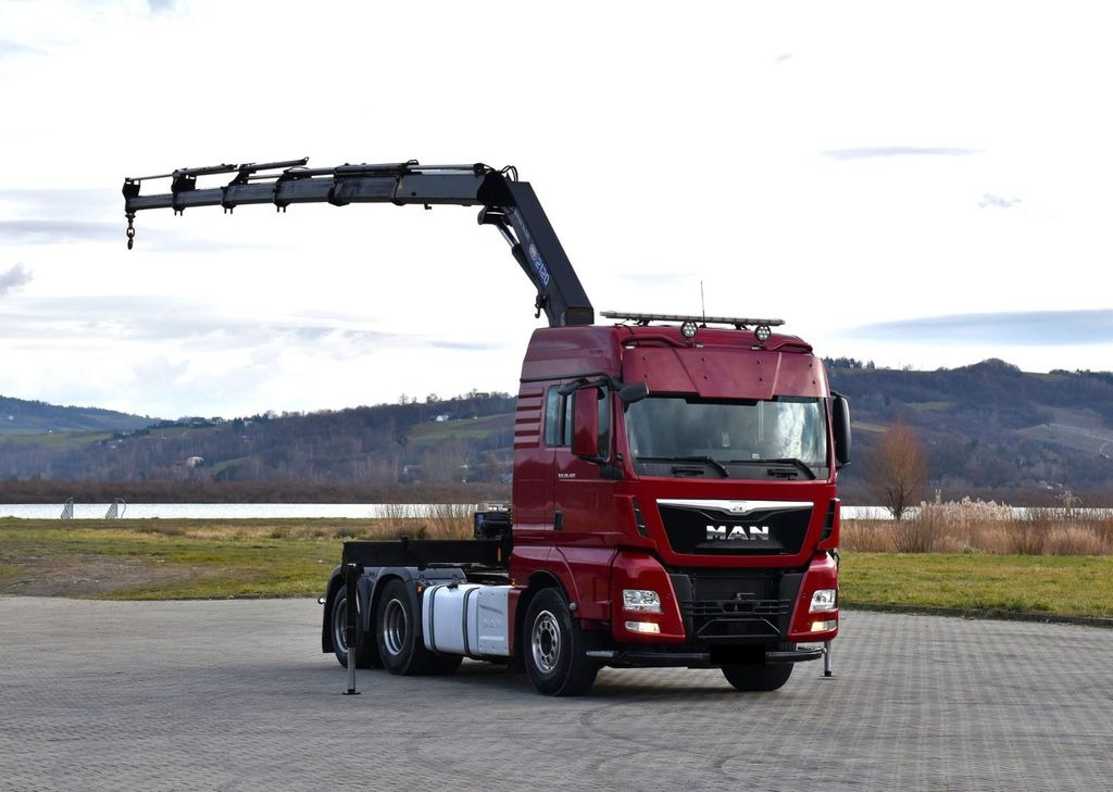 MAN TGX 28.480 Sattelzugmaschine + HMF 2120 K5/FUNK - شاحنة كرين: صورة 2 MAN TGX 28.480 Sattelzugmaschine + HMF 2120 K5/FUNK - شاحنة كرين: صورة 2