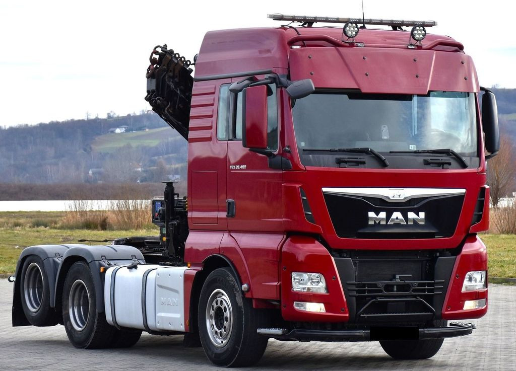 MAN TGX 28.480 Sattelzugmaschine + HMF 2120 K5/FUNK - شاحنة كرين: صورة 4 MAN TGX 28.480 Sattelzugmaschine + HMF 2120 K5/FUNK - شاحنة كرين: صورة 4