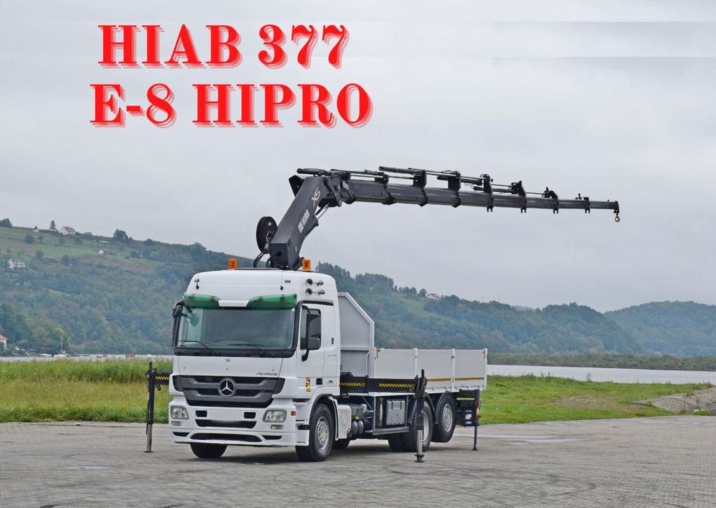 Mercedes-Benz ACTROS 2544 * HIAB 377 E - 8 HIPRO + FUNK* TOP Mercedes-Benz ACTROS 2544 * HIAB 377 E - 8 HIPRO + FUNK* TOP - شاحنة كرين, شاحنات مسطحة: صورة 1 Mercedes-Benz ACTROS 2544 * HIAB 377 E - 8 HIPRO + FUNK* TOP Mercedes-Benz ACTROS 2544 * HIAB 377 E - 8 HIPRO + FUNK* TOP - شاحنة كرين, شاحنات مسطحة: صورة 1