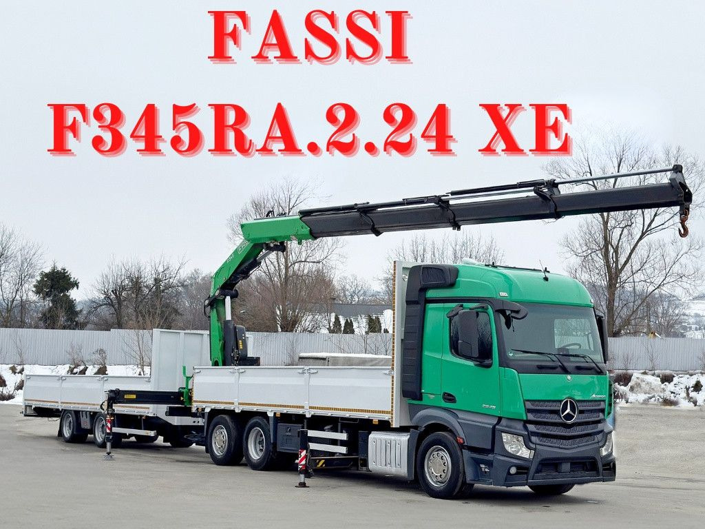 Mercedes-Benz ACTROS 2645 * FASSI F345.24 XE + FUNK + Anhänger - شاحنة كرين: صورة 1 Mercedes-Benz ACTROS 2645 * FASSI F345.24 XE + FUNK + Anhänger - شاحنة كرين: صورة 1