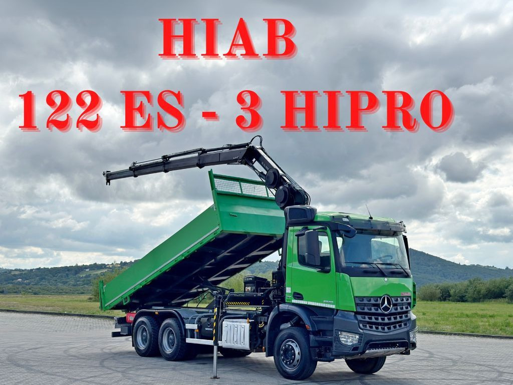 Mercedes-Benz AROCS 2636 * HIAB 122 ES - 3 HIPRO * 6x4 - شاحنة قلاب, شاحنة كرين: صورة 1 Mercedes-Benz AROCS 2636 * HIAB 122 ES - 3 HIPRO * 6x4 - شاحنة قلاب, شاحنة كرين: صورة 1