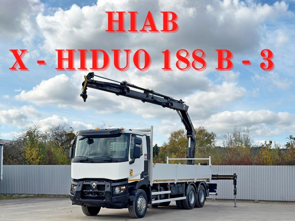 Renault C 380* HIAB X-HIDUO 188 B-3/FUNK*6x4 - شاحنة كرين: صورة 1 Renault C 380* HIAB X-HIDUO 188 B-3/FUNK*6x4 - شاحنة كرين: صورة 1