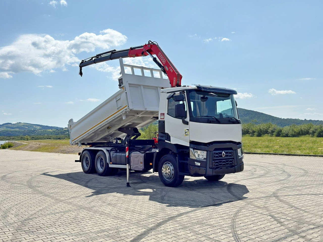 Renault C 430 * FASSI F165A.0.23 + FUNK * 6x4 - شاحنة قلاب, شاحنة كرين: صورة 2 Renault C 430 * FASSI F165A.0.23 + FUNK * 6x4 - شاحنة قلاب, شاحنة كرين: صورة 2