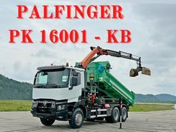 Renault C 430 *KIPPER 5,10 m + PK 16001 - K B* 6x4 - شاحنة كرين: صورة 1 Renault C 430 *KIPPER 5,10 m + PK 16001 - K B* 6x4 - شاحنة كرين: صورة 1