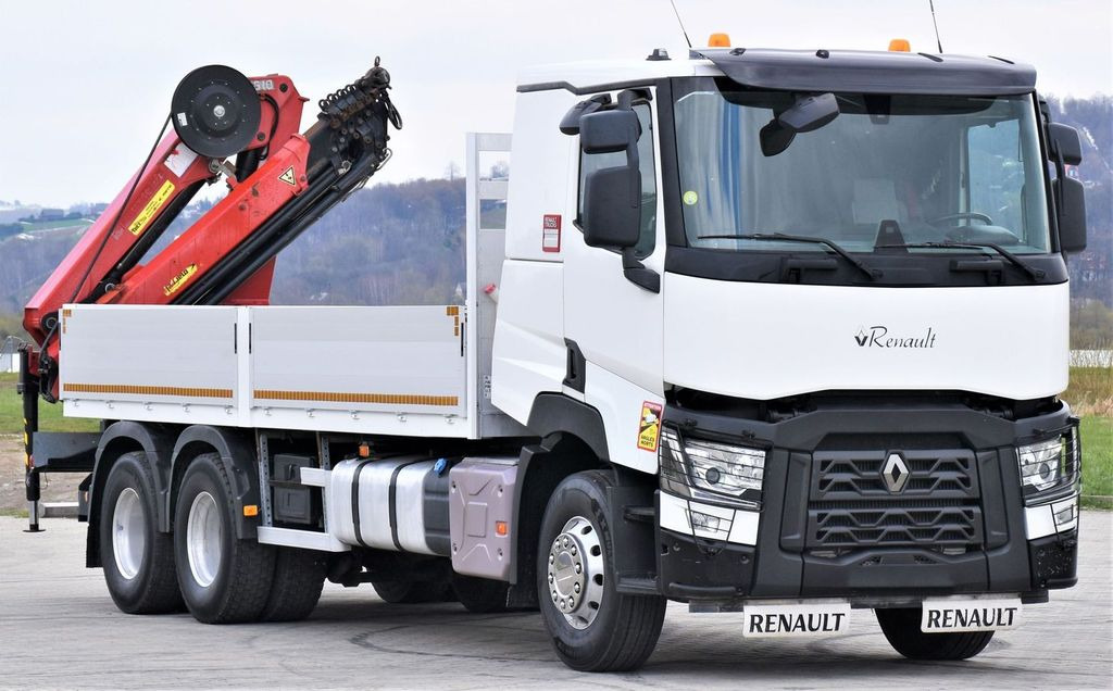 Renault C 460 * HMF 1510 K6 + FUNK * 6x4 Renault C 460 * HMF 1510 K6 + FUNK * 6x4 - شاحنة كرين, شاحنات مسطحة: صورة 4 Renault C 460 * HMF 1510 K6 + FUNK * 6x4 Renault C 460 * HMF 1510 K6 + FUNK * 6x4 - شاحنة كرين, شاحنات مسطحة: صورة 4