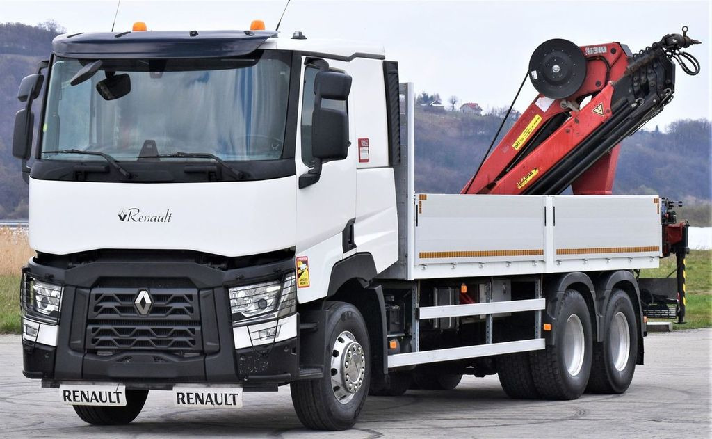 Renault C 460 * HMF 1510 K6 + FUNK * 6x4 Renault C 460 * HMF 1510 K6 + FUNK * 6x4 - شاحنة كرين, شاحنات مسطحة: صورة 3 Renault C 460 * HMF 1510 K6 + FUNK * 6x4 Renault C 460 * HMF 1510 K6 + FUNK * 6x4 - شاحنة كرين, شاحنات مسطحة: صورة 3