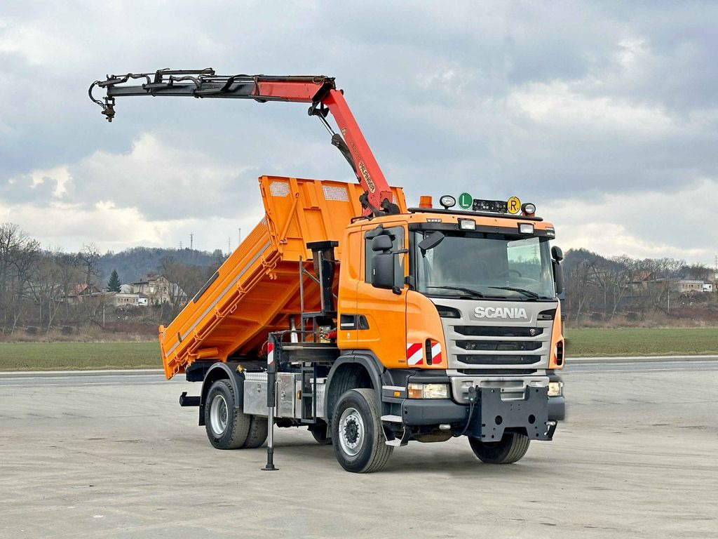 Scania G360 Kipper 4,10m *PK 11002 B + FUNK *4x4 Scania G360 Kipper 4,10m *PK 11002 B + FUNK *4x4 - شاحنة كرين, شاحنة قلاب: صورة 2 Scania G360 Kipper 4,10m *PK 11002 B + FUNK *4x4 Scania G360 Kipper 4,10m *PK 11002 B + FUNK *4x4 - شاحنة كرين, شاحنة قلاب: صورة 2