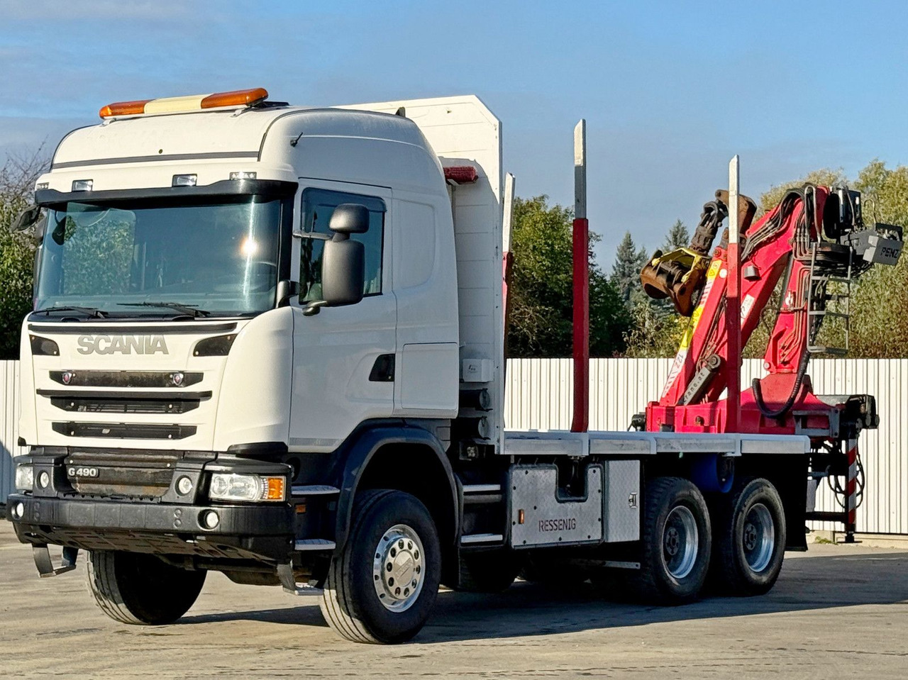 Scania G490* HOLZTRANSPORTER * PENZ 12Z8.70* 6x6 - شاحنة قطع الأشجار, شاحنة كرين: صورة 4 Scania G490* HOLZTRANSPORTER * PENZ 12Z8.70* 6x6 - شاحنة قطع الأشجار, شاحنة كرين: صورة 4