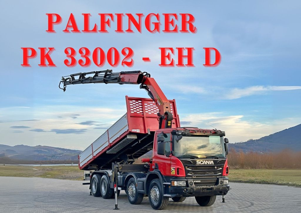 Scania P 400 Kipper 6,80 m * PK 33002-EH D + FUNK * 8x4 Scania P 400 Kipper 6,80 m * PK 33002-EH D + FUNK * 8x4 - شاحنة قلاب, شاحنة كرين: صورة 1 Scania P 400 Kipper 6,80 m * PK 33002-EH D + FUNK * 8x4 Scania P 400 Kipper 6,80 m * PK 33002-EH D + FUNK * 8x4 - شاحنة قلاب, شاحنة كرين: صورة 1