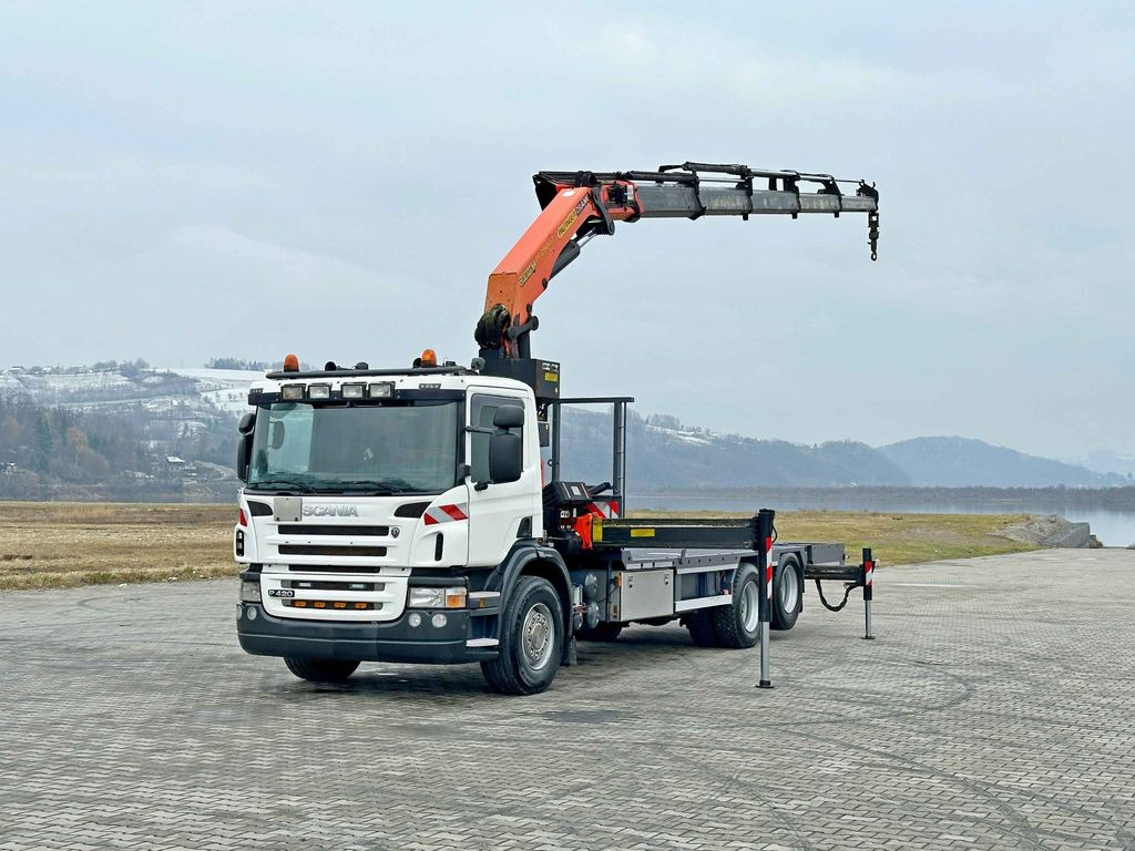 Scania P 420* PLATFORM 6,80m * PK 29002+FUNK * TOP Scania P 420* PLATFORM 6,80m * PK 29002+FUNK * TOP - شاحنة سحب: صورة 2 Scania P 420* PLATFORM 6,80m * PK 29002+FUNK * TOP Scania P 420* PLATFORM 6,80m * PK 29002+FUNK * TOP - شاحنة سحب: صورة 2