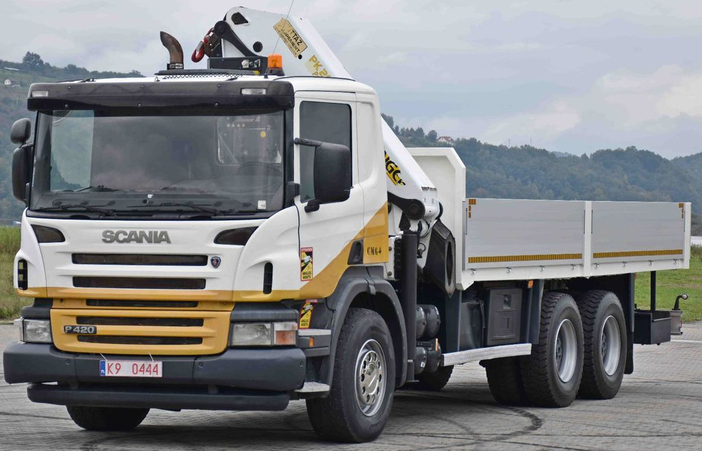 Scania P 420* PRITSCHE 6,40m * PK 29002+FUNK * 6x4 Scania P 420* PRITSCHE 6,40m * PK 29002+FUNK * 6x4 - شاحنة كرين, شاحنات مسطحة: صورة 3 Scania P 420* PRITSCHE 6,40m * PK 29002+FUNK * 6x4 Scania P 420* PRITSCHE 6,40m * PK 29002+FUNK * 6x4 - شاحنة كرين, شاحنات مسطحة: صورة 3