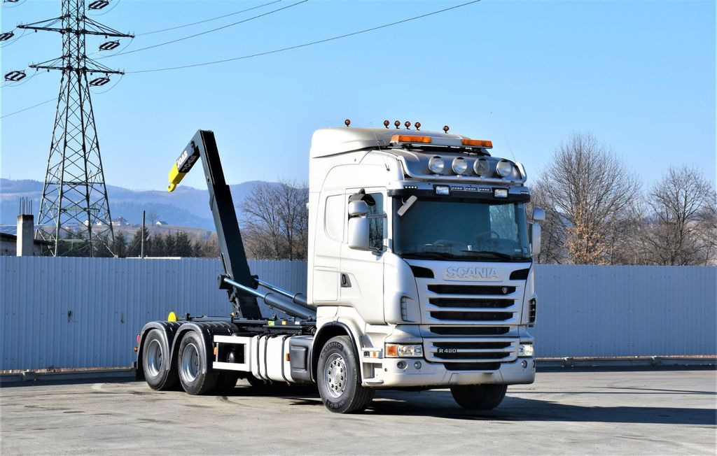 Scania R 480 Abrollkipper * 6x4 * Top Zustand ! Scania R 480 Abrollkipper * 6x4 * Top Zustand ! - شاحنة ذات خطاف: صورة 1 Scania R 480 Abrollkipper * 6x4 * Top Zustand ! Scania R 480 Abrollkipper * 6x4 * Top Zustand ! - شاحنة ذات خطاف: صورة 1