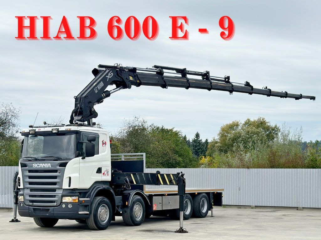 Scania R 620*PLATFORM 6,45m*HIAB 600 E - 9 + FUNK / 8x4 - شاحنة كرين: صورة 1 Scania R 620*PLATFORM 6,45m*HIAB 600 E - 9 + FUNK / 8x4 - شاحنة كرين: صورة 1