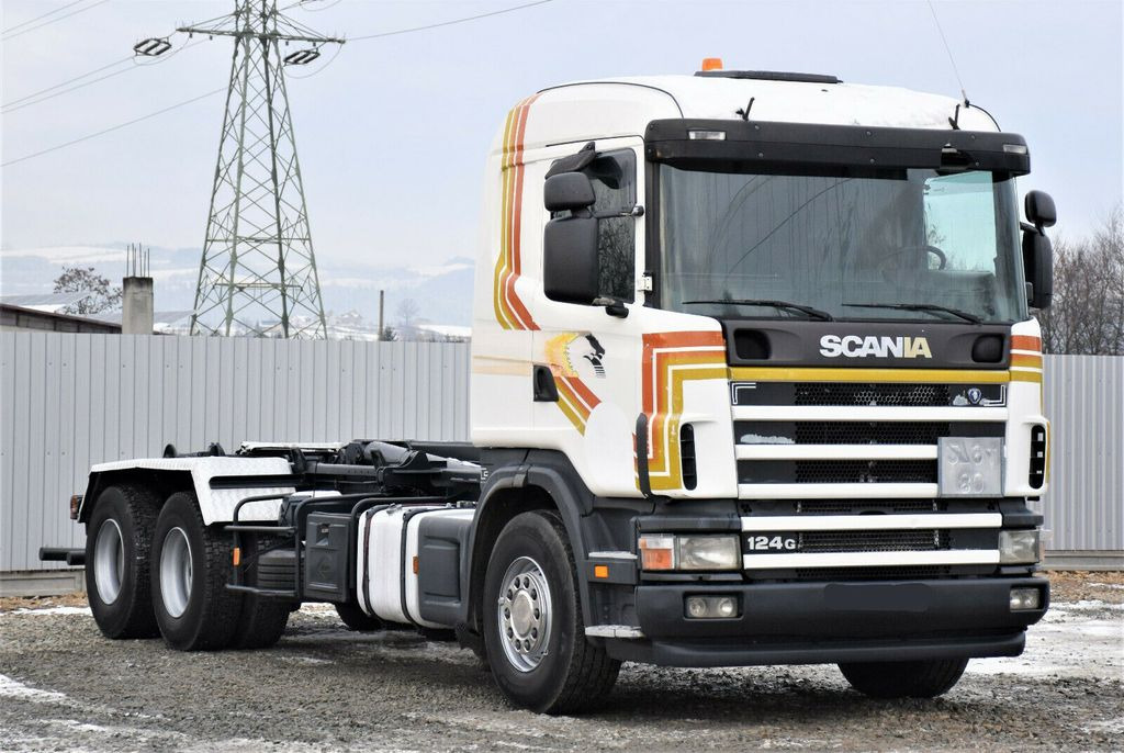 Scania R124 470 Abrollkipper *6x2* Top Zustand ! - شاحنة ذات خطاف: صورة 3 Scania R124 470 Abrollkipper *6x2* Top Zustand ! - شاحنة ذات خطاف: صورة 3