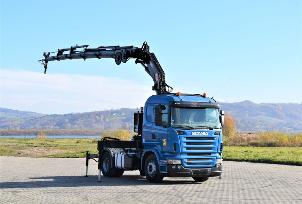 Scania R420 * Sattelzugmaschine + PM SERIE 25/FUNK *TOP - شاحنة كرين: صورة 2 Scania R420 * Sattelzugmaschine + PM SERIE 25/FUNK *TOP - شاحنة كرين: صورة 2
