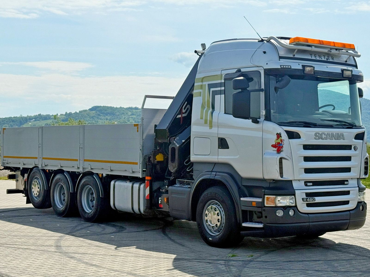 Scania R480 PRITSCHE 6,85m *HIAB 377 E-8 HIPRO/FUNK*8x4 - شاحنة كرين: صورة 3 Scania R480 PRITSCHE 6,85m *HIAB 377 E-8 HIPRO/FUNK*8x4 - شاحنة كرين: صورة 3