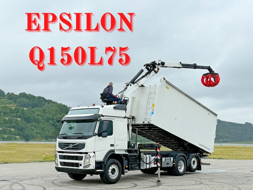 Volvo FM 420 Kipper 6,20 m * EPSILON Q150L75 *TOP - شاحنة كرين: صورة 1 Volvo FM 420 Kipper 6,20 m * EPSILON Q150L75 *TOP - شاحنة كرين: صورة 1