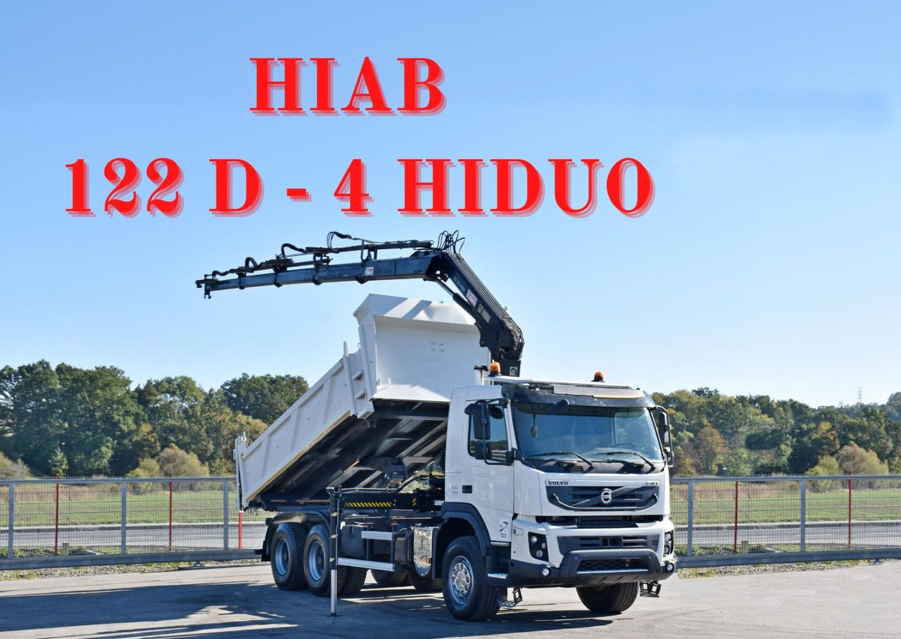Volvo FMX 410 Kipper 5,20m*HIAB 122 D-4 HIDUO/FUNK*6x4 - شاحنة قلاب: صورة 1 Volvo FMX 410 Kipper 5,20m*HIAB 122 D-4 HIDUO/FUNK*6x4 - شاحنة قلاب: صورة 1