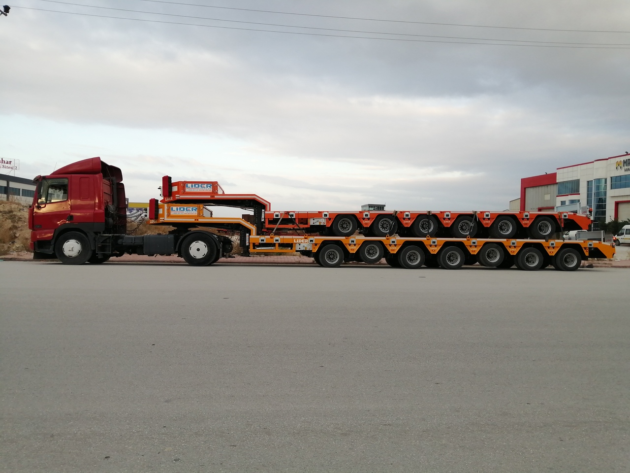 جديدة عربة منخفضة مسطحة نصف مقطورة لنقل المعدات الثقيلة LIDER 2024 YEAR NEW MODELS containeer flatbes semi TRAILER FOR SALE: صورة 14
