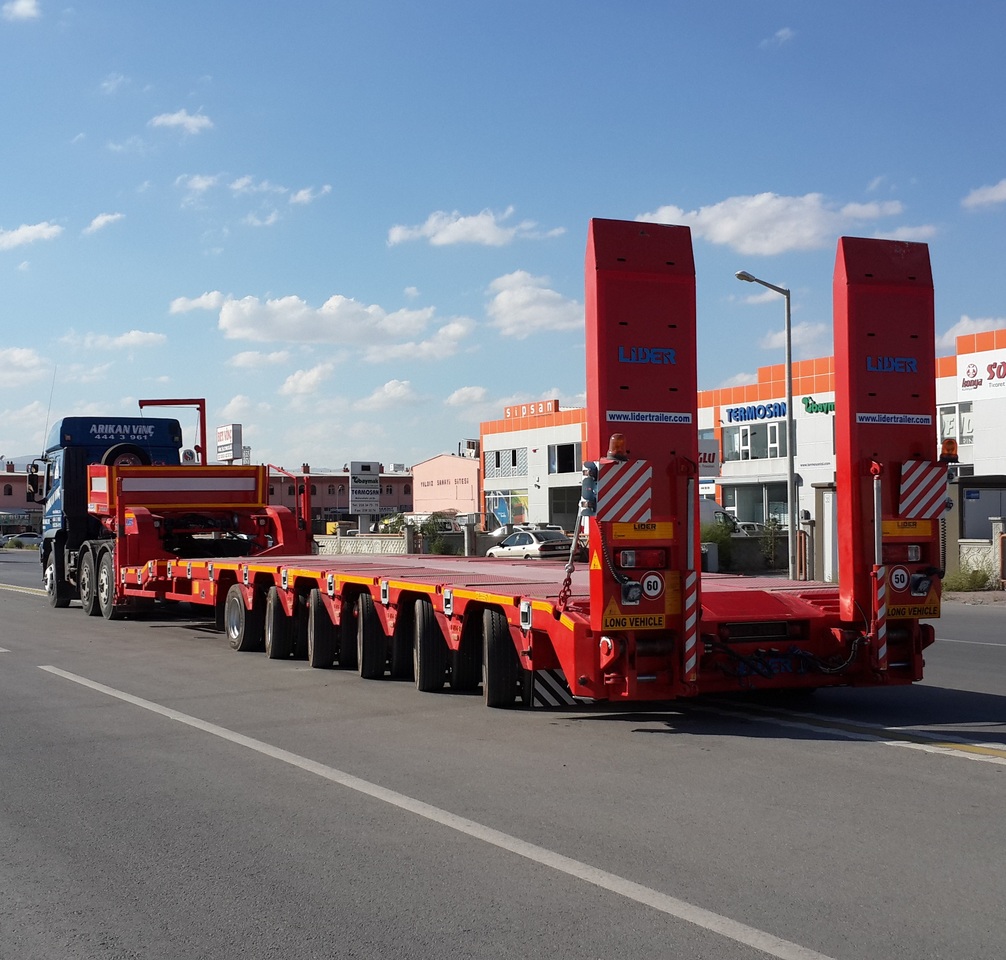 جديدة عربة منخفضة مسطحة نصف مقطورة لنقل المعدات الثقيلة LIDER 2024 YEAR NEW MODELS containeer flatbes semi TRAILER FOR SALE: صورة 9