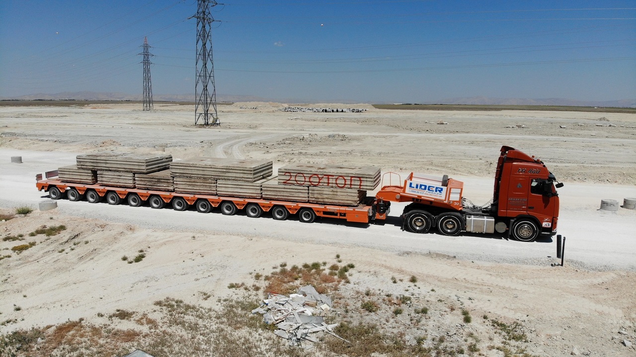 جديدة عربة منخفضة مسطحة نصف مقطورة LIDER 2025 Model 200 TONS CAPACITY New Productions Directly From Manufacture: صورة 12