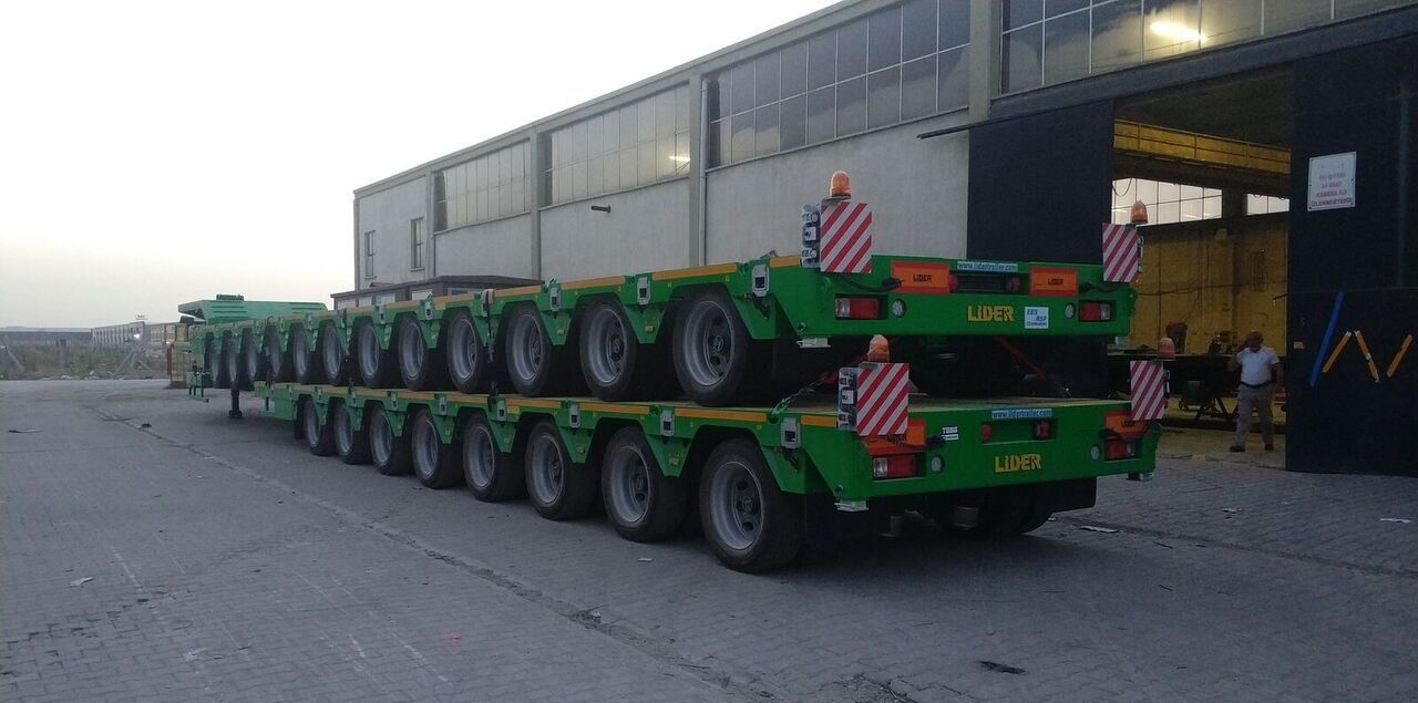 جديدة عربة منخفضة مسطحة نصف مقطورة LIDER 2025 Model 200 TONS CAPACITY New Productions Directly From Manufacture: صورة 9