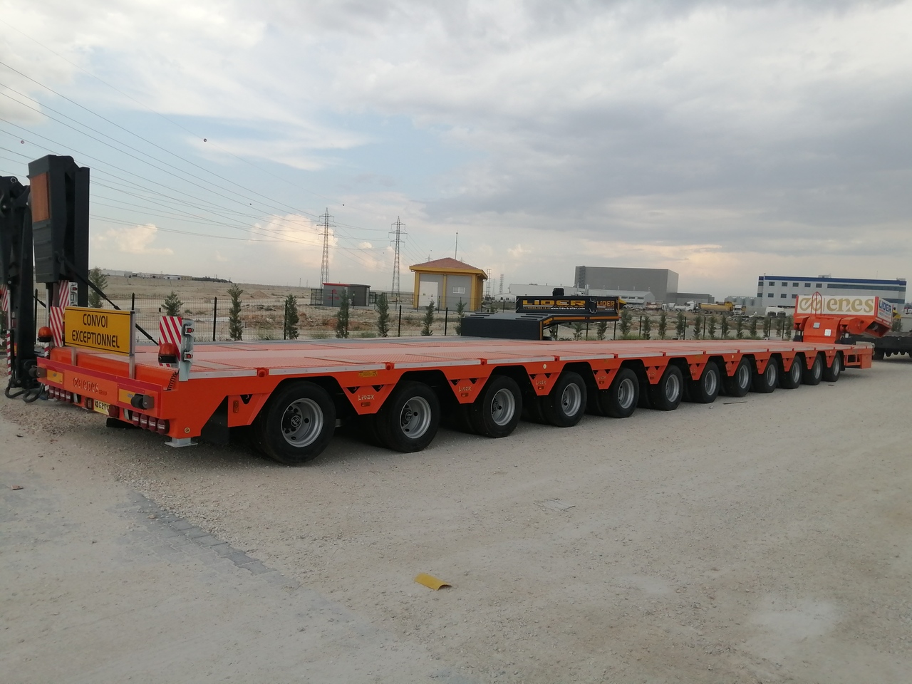 جديدة عربة منخفضة مسطحة نصف مقطورة LIDER 2025 Model 200 TONS CAPACITY New Productions Directly From Manufacture: صورة 14