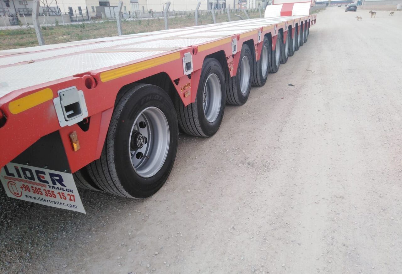 جديدة عربة منخفضة مسطحة نصف مقطورة LIDER 2025 model 150 Tons capacity Lowbed semi trailer: صورة 10