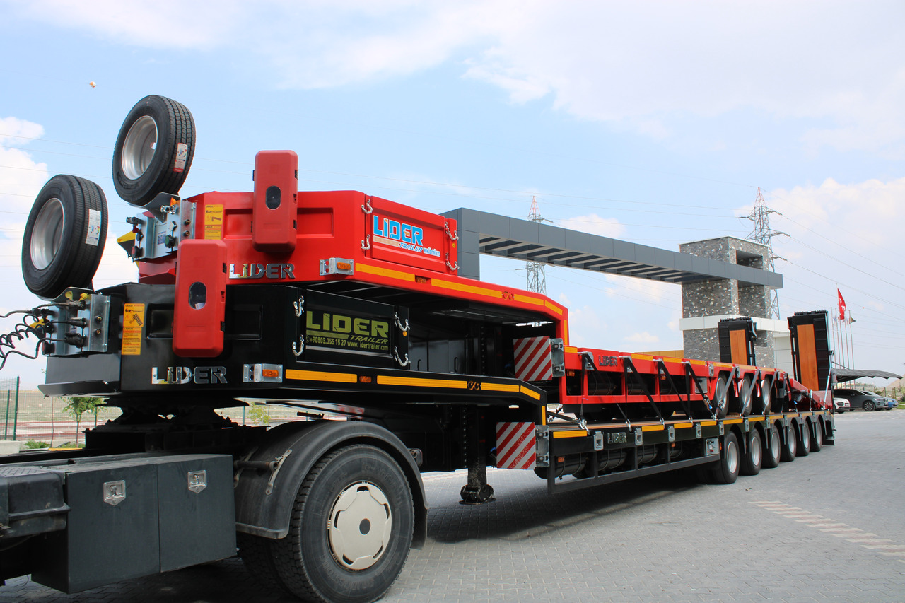 جديدة عربة منخفضة مسطحة نصف مقطورة LIDER 2025 model 150 Tons capacity Lowbed semi trailer: صورة 22