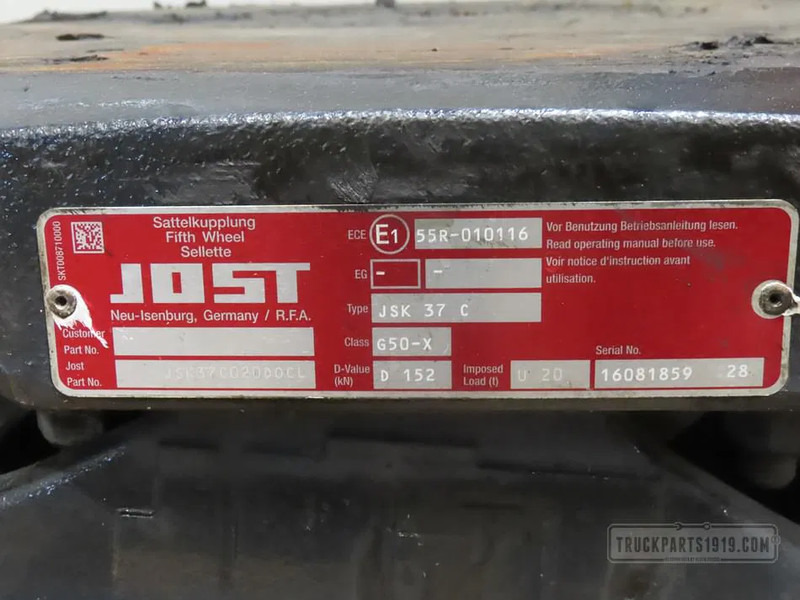 MAN 81427106302 Koppelschotel JSK 37 C - إطار/ شاسيه - شاحنة: صورة 3 MAN 81427106302 Koppelschotel JSK 37 C - إطار/ شاسيه - شاحنة: صورة 3