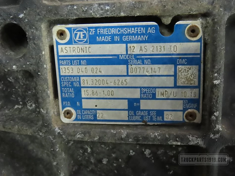 MAN Gearbox & Clutch Parts Versnellingsbak 12AS2131TD - صندوق التروس - شاحنة: صورة 3 MAN Gearbox & Clutch Parts Versnellingsbak 12AS2131TD - صندوق التروس - شاحنة: صورة 3
