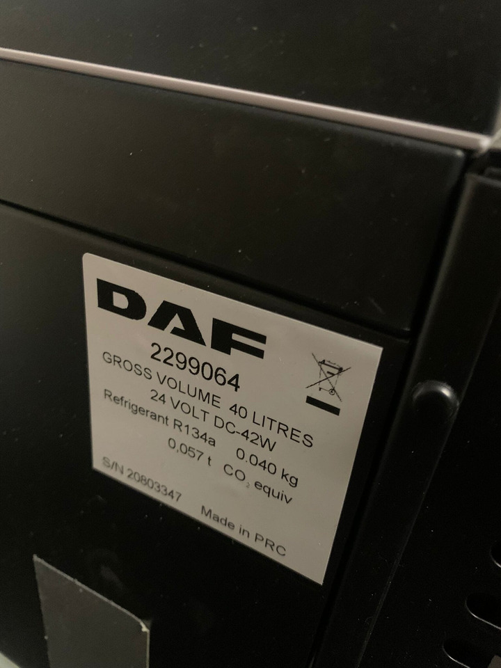 جديدة الكابينة والداخلية - شاحنة FRIGIDER DAF XF EURO 6 KOELBOX 40 LTR 2133309: صورة 8
