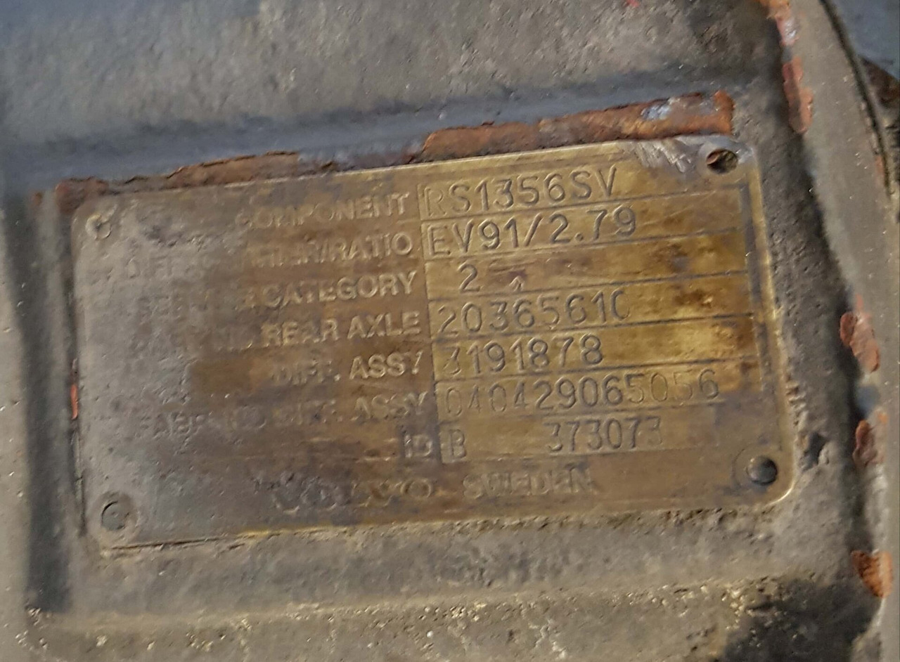 RS1356SV VOLVO DIFFERENTIAL RS/RSS1356SV EV91 RATIO 2.79 - صندوق التروس التفاضلية - شاحنة: صورة 4 RS1356SV VOLVO DIFFERENTIAL RS/RSS1356SV EV91 RATIO 2.79 - صندوق التروس التفاضلية - شاحنة: صورة 4