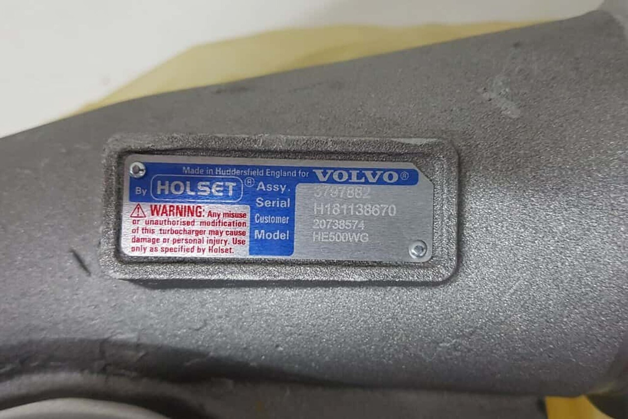 VOLVO D16C 610/D/G D16E540/580/660 FH16 -2013 TURBOCOMPRESSOR HOLSET +STATIEGELD V20738574 - تربو - شاحنة: صورة 2 VOLVO D16C 610/D/G D16E540/580/660 FH16 -2013 TURBOCOMPRESSOR HOLSET +STATIEGELD V20738574 - تربو - شاحنة: صورة 2