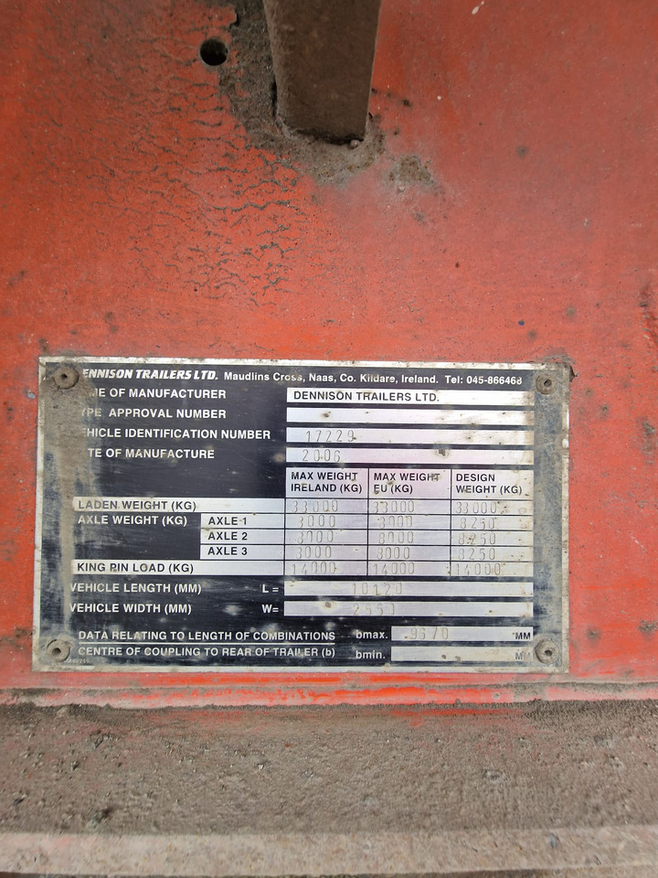 2006 Dennison Bulk Tipping Trailer - قلابة نصف مقطورة نصف مقطورة قلابة: صورة 3 2006 Dennison Bulk Tipping Trailer - قلابة نصف مقطورة نصف مقطورة قلابة: صورة 3