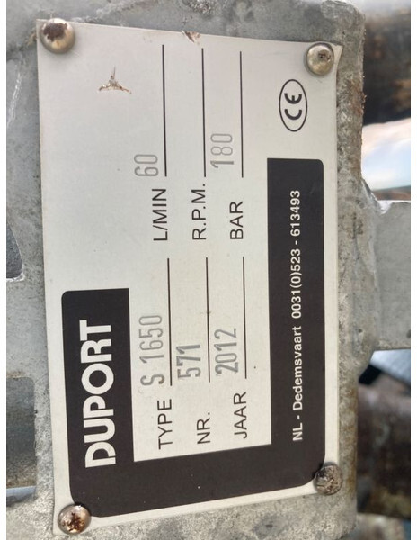 Duport S 1650 - بخاخ مركب على الجرار: صورة 3 Duport S 1650 - بخاخ مركب على الجرار: صورة 3