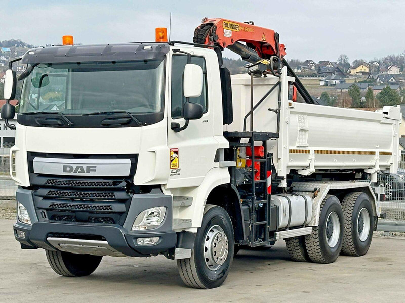 DAF CF 410 * Kipper 4,90 m + PK 16001 - K B * 6x4 - شاحنة قلاب, شاحنة كرين: صورة 5 DAF CF 410 * Kipper 4,90 m + PK 16001 - K B * 6x4 - شاحنة قلاب, شاحنة كرين: صورة 5