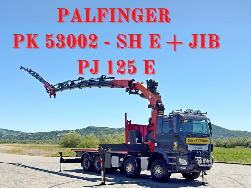 DAF CF 410 * PK 53002 - SH E/JIB PJ 125 E + FUNK*8x4 - شاحنات مسطحة, شاحنة كرين: صورة 1 DAF CF 410 * PK 53002 - SH E/JIB PJ 125 E + FUNK*8x4 - شاحنات مسطحة, شاحنة كرين: صورة 1