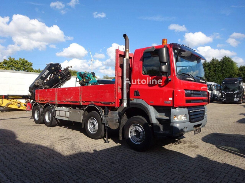 DAF CF 85.410 - Flatbed + crane - شاحنات مسطحة, شاحنة كرين: صورة 2 DAF CF 85.410 - Flatbed + crane - شاحنات مسطحة, شاحنة كرين: صورة 2