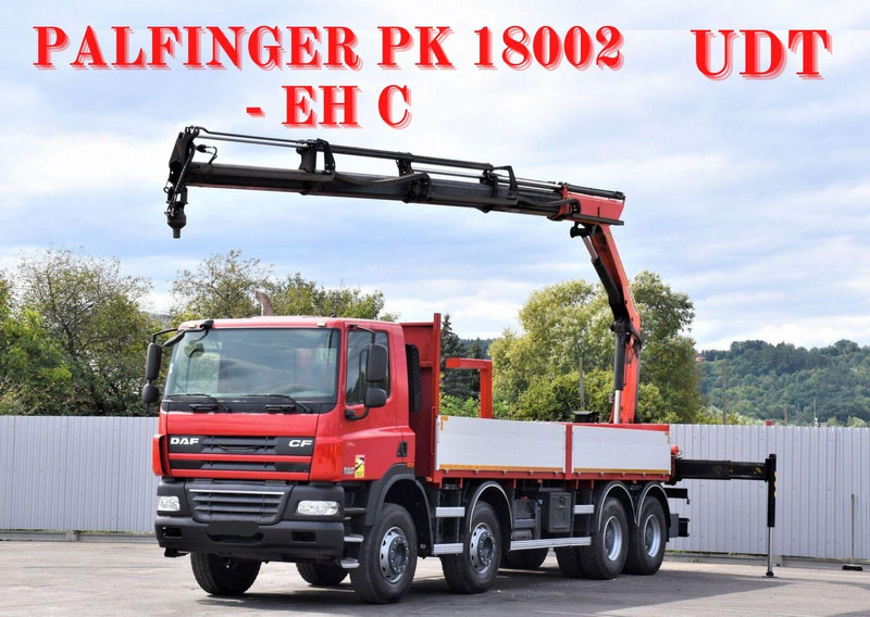 DAF CF 85.410 - شاحنات مسطحة, شاحنة كرين: صورة 1 DAF CF 85.410 - شاحنات مسطحة, شاحنة كرين: صورة 1