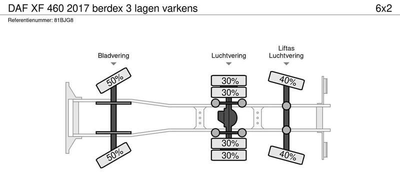 شاحنة نقل المواشي DAF XF 460 - Animal transporter: صورة 20