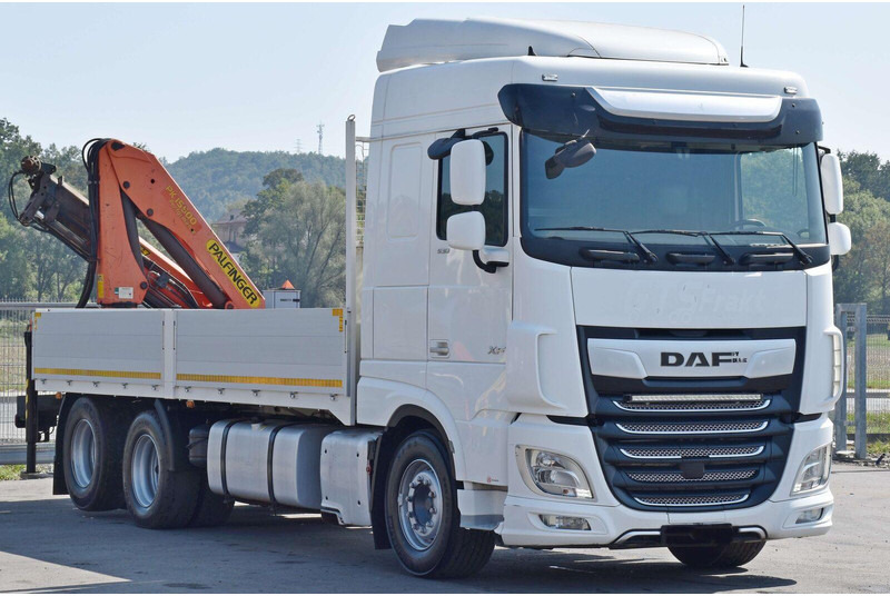 DAF XF 530 Pritsche 6,30 m + PK 15500 * TOPZUSTAND - شاحنات مسطحة, شاحنة كرين: صورة 3 DAF XF 530 Pritsche 6,30 m + PK 15500 * TOPZUSTAND - شاحنات مسطحة, شاحنة كرين: صورة 3