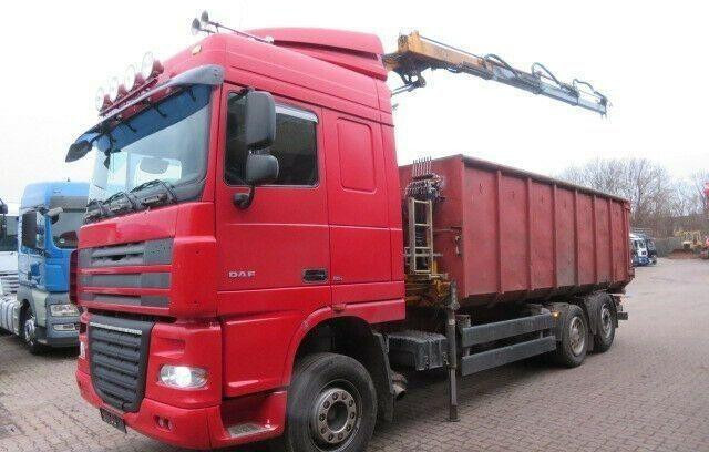DAF XF105.410 6x2 Container + Crane - شاحنة نقل المخلفات: صورة 4 DAF XF105.410 6x2 Container + Crane - شاحنة نقل المخلفات: صورة 4