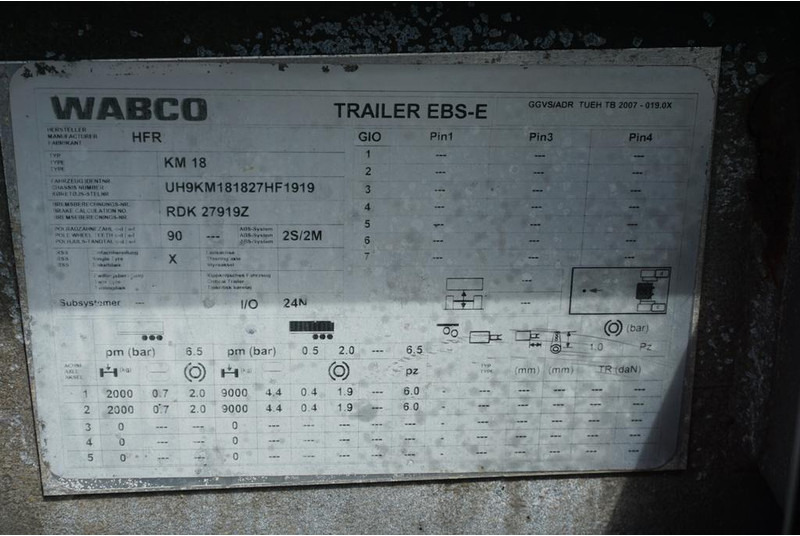 مقطورة نقل الحاويات HFR TANDEM / BDF / 7.15 , 7.45 , 7.82 M: صورة 11