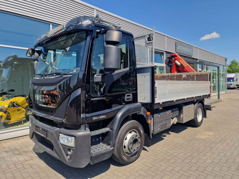 Iveco EuroCargo 120-280 - Flatbed truck + crane - شاحنات مسطحة, شاحنة كرين: صورة 1 Iveco EuroCargo 120-280 - Flatbed truck + crane - شاحنات مسطحة, شاحنة كرين: صورة 1