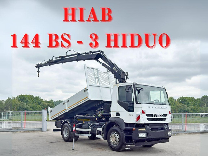 Iveco STRALIS 330 *HIAB 144 BS-3 HIDUO* TOPZUSTAND - شاحنة قلاب, شاحنة كرين: صورة 1 Iveco STRALIS 330 *HIAB 144 BS-3 HIDUO* TOPZUSTAND - شاحنة قلاب, شاحنة كرين: صورة 1