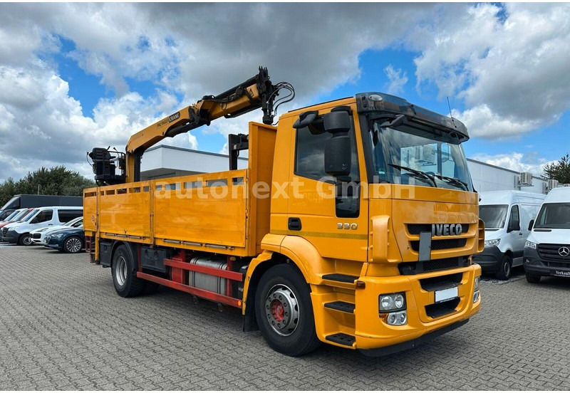 Iveco Stralis 330 - Flatbed truck + crane - شاحنات مسطحة, شاحنة كرين: صورة 2 Iveco Stralis 330 - Flatbed truck + crane - شاحنات مسطحة, شاحنة كرين: صورة 2