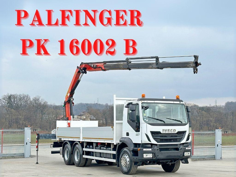 Iveco TRAKKER 360 * PRITSCHE 6,80* PK 16002 B+FUNK*6x4 - شاحنات مسطحة, شاحنة كرين: صورة 1 Iveco TRAKKER 360 * PRITSCHE 6,80* PK 16002 B+FUNK*6x4 - شاحنات مسطحة, شاحنة كرين: صورة 1
